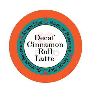 Smart Sips CoffeeAfJtFVi[eAL[O K Jbv u[pA24 JEgAJtFCX Smart Sips Coffee, Decaf Cinnamon Roll Latte, For Keurig K-cup Brewers, 24 Count, Decaffeinated
