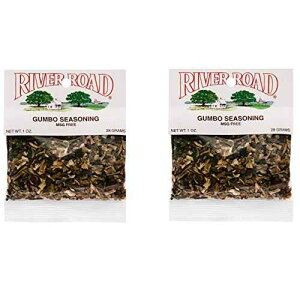 River Road AMSG K{V[YjOA1 IXpPbg (2 pbN) River Road No Salt No MSG Gumbo Seasoning, 1 Ounce Packet (Pack of 2)