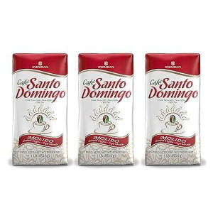 Cafe Santo Domingo INDUBAN Caf Santo Domingo, 16 oz Bag, Ground Coffee - Product from the Dominican Republic (Pack of 3)