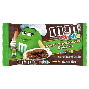 M&M's NX}X x[LO rbg ~N `R[g ~jA10 IX M&M's Christmas Baking Bits Milk Chocolate Minis, 10 oz