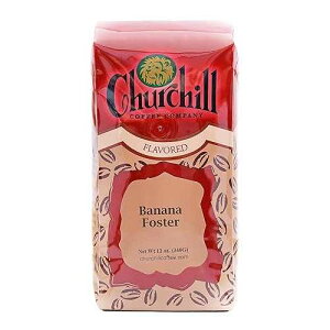 �`���[�`�� �R�[�q�[ �o�i�i �t�H�X�^�[ 12 �I���X - �O���E���h Churchill Coffee Company Churchill Coffee Banana Foster 12 oz - Ground