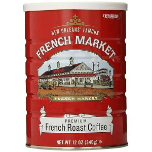 French Market French Roast Medium-Dark Roast Ground Coffee, 12oz Can (Pack of 1)