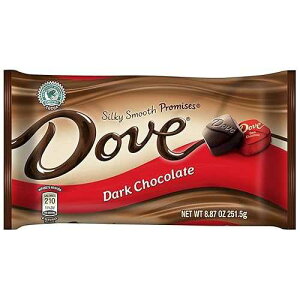 Dove �_�[�N�`���R���[�g �v���~�X�A8.87 �I���X�o�b�O (2 �p�b�N) Gourmet Chocolates Dove Dark Chocolate Promises, 8.87 Ounce Bag (Pack of 2)