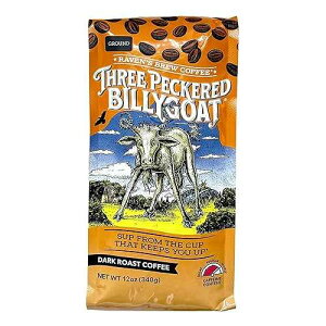 CY u[ R[q[ X[ybJ[ r[ S[gA12 IX - _[N [Xg - t{fBŒÂtBjbV (A12 IX) Raven's Brew Coffee Three Peckered Billy Goat, 12 Ounce - Da