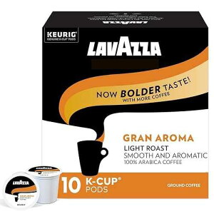 Lavazza Gran Aroma Single-Serve Coffee K-Cup Pods for Keurig Brewer, Light Roast, 10-Count Boxes (Pack of 6)