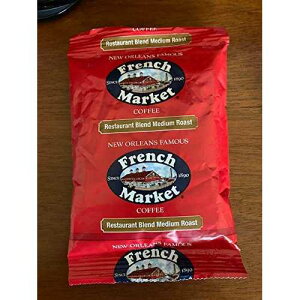 French Market Restaurant Blend Medium Roast Ground Coffee, 2oz Bag (Pack of 40)