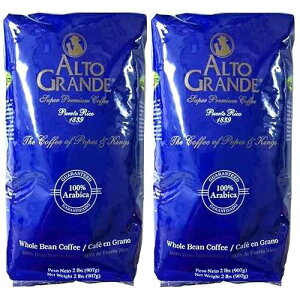 AgOf X[p[v~AR[q[ S 2|h܁i2pbNj Alto Grande Super Premium Coffee Whole Beans, 2 pound bag (Pack of 2)