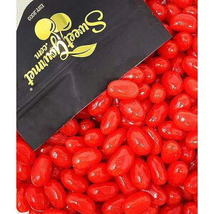 SweetGourmet Red Jumbo Cinnamon Jelly Beans, Sweet and Spicy Candy, 2 Pounds