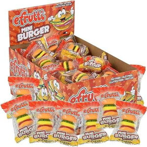 �O�~�o�[�K�[ �~�j�O�~�o�[�K�[�i��60�j Gummy Burgers & Hot Dogs Gummy Burgers - Mini Gummi Burger (approximately 60 pieces)