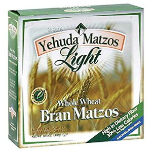 Yehuda Matzos - CgSӂ܁A߉z̍Ղ̂߂̃R[VA10.5i6pbNj Yehuda Matzos - Light Whole Wheat Bran, Kosher for Passover, 10.5 Once (Pack of 6)