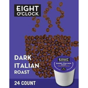 Eight O Clock, Dark Italian Roast, Single-Serve Keurig K-Cup Pods, Dark Roast Coffee, 144 Count (6 Boxes of 24 Pods) Eight O'Clock Coffee Eight O Clock, Dark Italian Roast, Single-Serve Keurig K-Cup Pods, Dark R