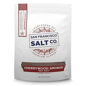 �`�F���[�E�b�h �X���[�N�V�[�\���g - 5�I���X San Francisco Salt Company �̃t�@�C�� �O���C�� Cherrywood Smoked Sea Salt - 5 oz. Fine Grain by San Francisco Salt Company