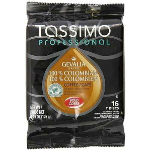 Tassimo Pro 100% �R�����r�A���[�X�g�R�[�q�[�A4.45 �I���X �p�b�N�A16 �p�b�N Tassimo Pro 100% Colombian Roast Coffee, 4.45 oz. pack, Pack of 16
