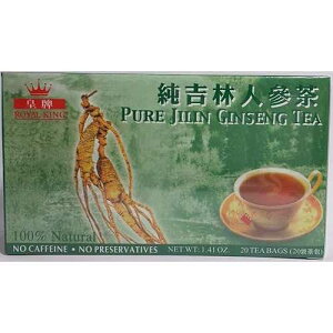 ���C�����L���O���g�ѐl�Q���i20�e�B�[�o�b�O�j�e��1�� 1 boxes Royal king pure jilin ginseng tea (20 tea bag) each box