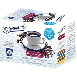 Entenmann's �V���O���T�[�u�R�[�q�[�A�_�[�N���[�X�g�A10 �J�E���g (4 �p�b�N) Entenmann's Single Serve Coffee, Dark Roast, 10 Count (Pack of 4)