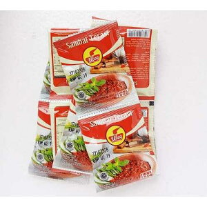Finna Uleg Sambal Terasi (Chili Shrimp Paste), 23 Gram (10 Sachets)