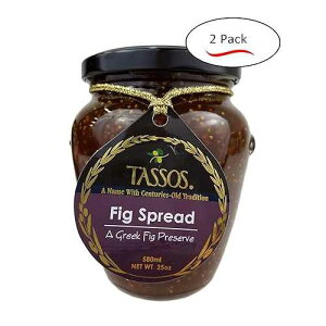 Tassos `IȃMVC`WN vU[u Xvbh (2 r) Tassos Traditional Greek Fig Preserve Spread (2 Jars)
