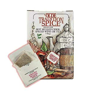 Olde Tradition Spice: Mulling Spices in Tea Bags for Apple Cider, Mulled Wine, Gl hwein, Hot Toddy Holiday Drink - Sugar-Free & Caffeine-Free - 8 Count