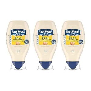 Best Foods Real Mayonnaise For a Rich Creamy Condiment for Sandwiches and Simple Meals Real Mayo Squeeze Bottle Gluten Free, Made With 100% Cage-Free Eggs 20 oz 3 Ct