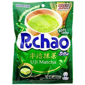 UHAoWp ՂՂႨ\tgLfB O~rbgt F 3.17IX UHA Mikakuto Japan Puccho Puchao Soft Candy with Gummy Bits, Green Tea Uji Matcha Flavor, 3.17 Ounce