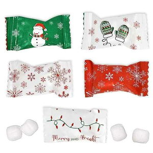 Gift Boutique Christmas Butter Mint Candies Bags 100 Count Individually Wrapped Mints Candy 13 Ounce Bags (368 g) Goodies Treat Sweets Holiday Party Favor Stocking Filler Supplies Decorations