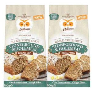 IhX ubh ~bNX Xg[OEhSNCbN ubh ~bNXA2 ܃pbNA1 ܂ 500 g (17.6 IX) Odlums Bread Mix Stoneground Wholemeal Quick Bread mix, 2 bag pack, 500g (17.6oz) 