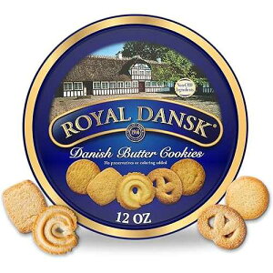 Royal Dansk Danish Butter Cookies, Assorted Cookies in Gift Tin, Great for Sharing and Gifting, 12 oz