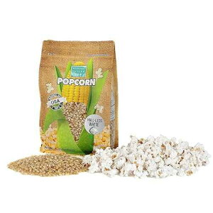Wabash Valley Farms Baby White Popcorn - Hull-Less, Non-GMO Kernels for Stovetop, Gourmet Popcorn Kernels for Popping, White Baby Corn Seeds for Popper (2 lb Bag) Wabash Valley Farms Baby White Popcorn Hull-Less, Non