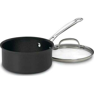 NCWi[g VFt̃NVbN mXeBbN n[hA}CgH 1.5 NH[g \[Xp Wt ubN Cuisinart Chef's Classic Nonstick Hard-Anodized 1.5-Quart Saucepan with Lid, Black
