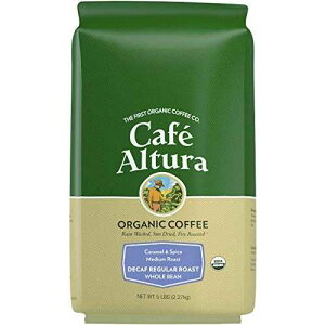 JtF AgD[ SI[KjbN R[q[AfJtF M[ [Xg -  (pbP[W͈قȂꍇ܂) Cafe Altura Whole Bean Organic Coffee, Decaf Regular Roast - Water Process (Pack M