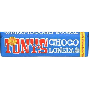 Tony's Chocolonely Extra Dark Chocolate Bar, 1.8 oz.
