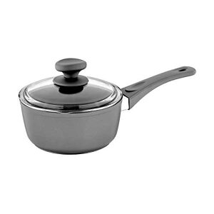 Tt`^etH2NH[g\[XpAKXWtAPFOAt[R[eBO̒bA~jE Saflon Titanium Nonstick 2 Quart Sauce Pan with Glass Lid Forged Aluminum with PFOA Free Coating