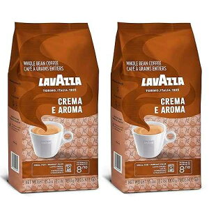 Lavazza Crema e Aroma Whole Bean Coffee, Medium Roast, Arabica and Robusta Blend, 2.2 lb Bag (Pack of 2) Lavazza Crema e Aroma Whole Bean Coffee, Medium Roast, Arabica and Robusta Blend, 2.2 lb Bag (Pack of 2
