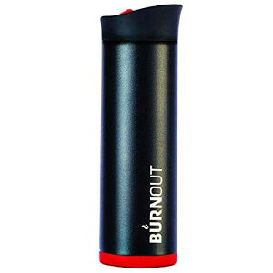 BURNOUT ���x�����g���x���}�O 16 �I���X �u���b�N - �������h�����N & HeatZorb Tech by LEXO BURNOUT Temperature Regulating Travel Mug 16 oz Black - Drink NOW & HeatZorb Tech by LEXO