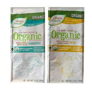 BARISSIMO y[уzWX I[KjbNz[R[q[ ~fBA[Xg tFAg[hF (R{A2pbN 12IX) BARISSIMO PERU and HONDURAS Organic Whole Coffee Beans Medium Roast Fair 