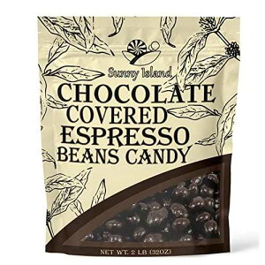 _[N`R[gŕꂽ[XgGXvb\r[YAv~AOLfB[A2|hobO SUNNY ISLAND Dark Chocolate Covered Roasted Espresso Beans, Premium Gourmet Candy, 2 Pound Bag
