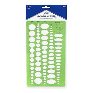 ALVIN, Even Ellipse Master Template 6.5" x 11" Model TD1267, Plastic Drawing and Drafting Tool, Great for Students and Professionals Alike - 6.5 x 11 x .030 Inches