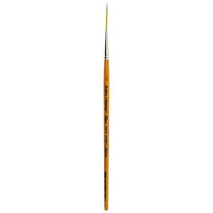 Silver Brush Limited 2007S Golden Natural Script Liner Brush for Watercolor, Oil, and Acrylic, Size 2, Short Handle