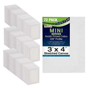 US Art Supply 3C` x 4C` ~jvtFbVihXgb`LoX (~jLoX126pbN) v72 U.S. Art Supply US Art Supply 3" x 4" Mini Professional Primed Stretched Canvas (6-Packs