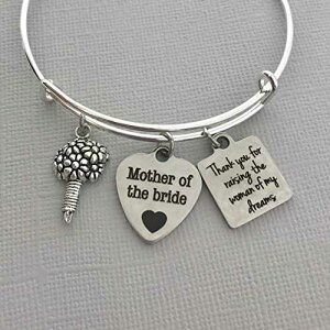�ԉł̕�̃W���G���[ �u���C�_�� �p�[�e�B�[ �u���X���b�g Our Little Charms Mother of the Bride Jewelry Bridal Party Bracelet