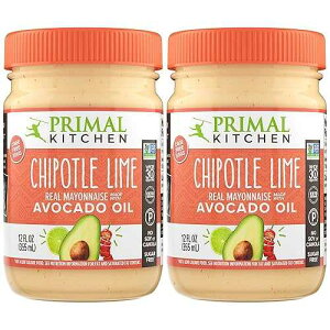 Primal Kitchen - Chipotle Lime Avocado Oil Mayo, Gluten and Dairy Free, Whole30 and Paleo Approved, 12 Fl Oz (Pack of 2)