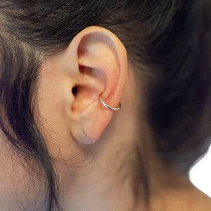 ELLIE J MAUI Ear Cuffs for Women, Adjustable Ear Cuffs, Ear Cuffs for Men, 16 Gauge, Conch Cuff for Non Pierced (14k Gold Filled, hammered)