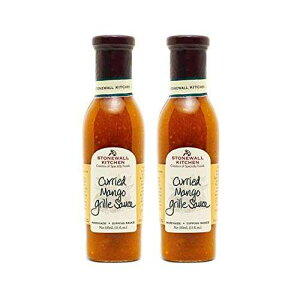 Stonewall Kitchen J[}S[O\[XA11IX (2pbN) Stonewall Kitchen Curried Mango Grille Sauce, 11 Ounces (Pack of 2)