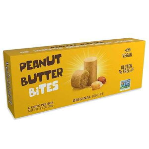 PASOKIN Natural Peanut Butter Snack Crunchy and Creamy PB Bites Gluten Free, Vegan Protein Pacoca Made in USA, 6 Boxes with 6 Bites (36 Bites)