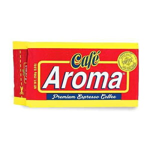 CAFE AROMA Caf Aroma Dark Roast Espresso Ground Coffee, Authentic Cuban Style Coffee, Vacuum Sealed, Ground Espresso Beans, 8.8 oz (1-Pack)