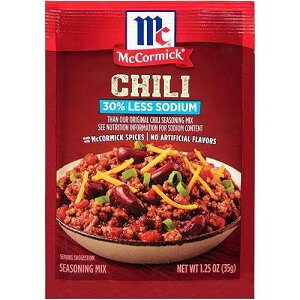 McCormick 30% Less Sodium Chili Seasoning Mix, 1.25 oz