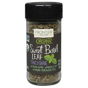 Frontier�I�[�K�j�b�N�X�p�C�X�A�X�C�[�g�o�W���A0.56�I���X(6�p�b�N) Frontier Co-op Frontier Organic Spices, Sweet Basil, 0.56 Ounce (Pack of 6)