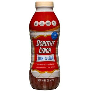 Dorothy Lynch Salad Dressing / Sweet & Spicy / Thick & Creamy / Salads, Dips, Sauces, Marinades / French Style Condiment / Tangy / Gluten Free / No Trans Fat / USA Made (Light & Lean, 16 oz (2 Pack))