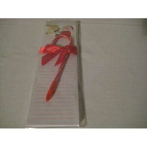 }OlbgLfBPCy Magnet Notepad & Candy Cane Pen