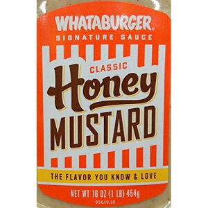 Whataburger nj[}X^[h (1 pbN) 16 IX{g Whataburger Honey Mustard (Pack of 1) 16oz Bottle